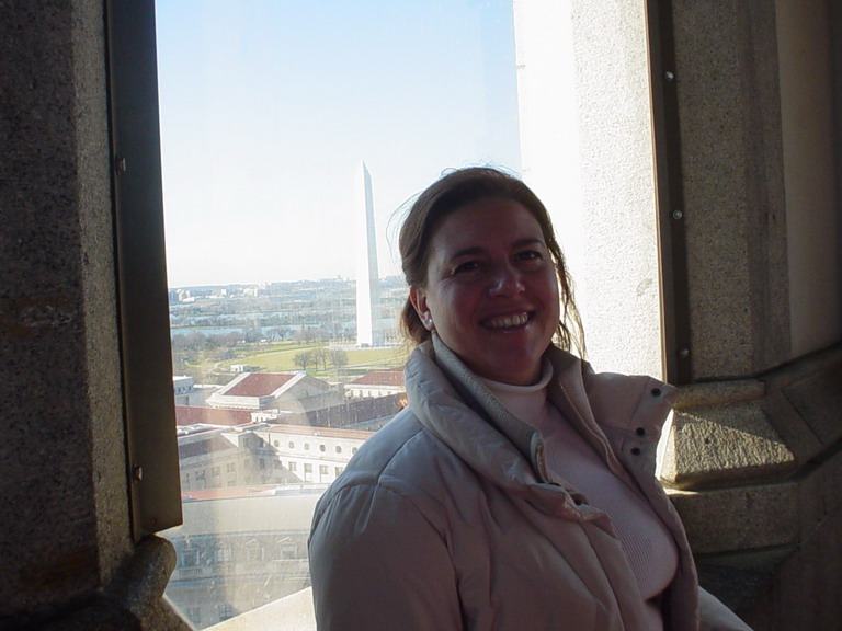 Cristina in Downtown Washington 9 Jan 2007