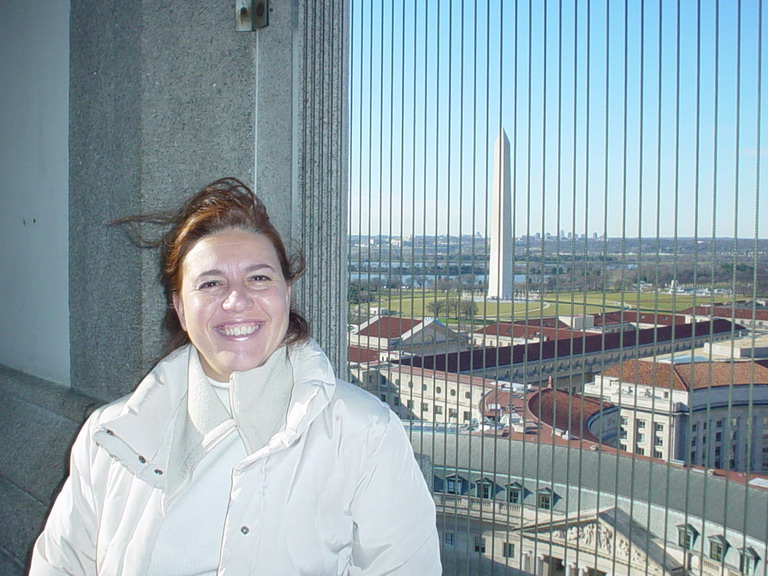 Cristina in Downtown Washington 9 Jan 2007