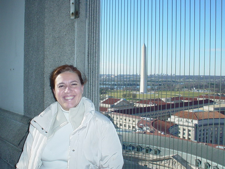 Cristina in Downtown Washington 9 Jan 2007