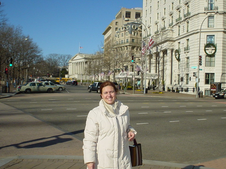 Cristina in Downtown Washington 9 Jan 2007