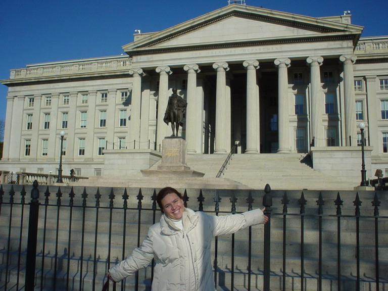 Cristina in Downtown Washington 9 Jan 2007