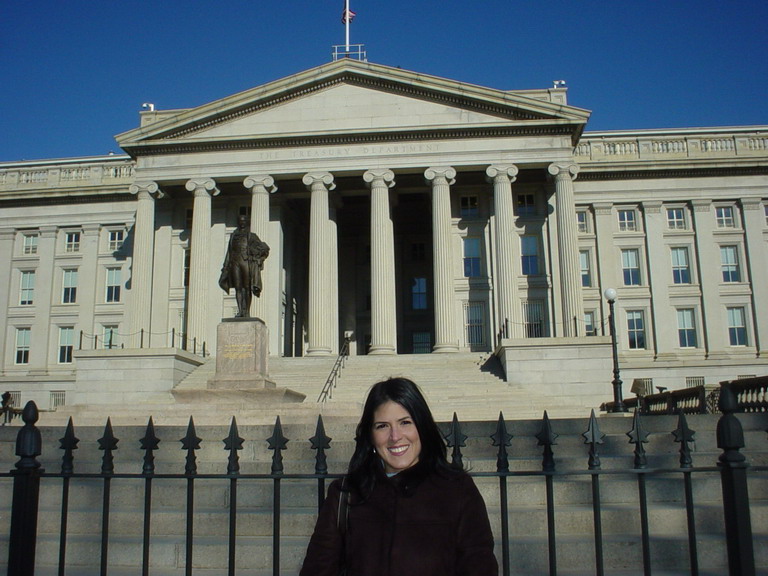 Cristina in Downtown Washington 9 Jan 2007