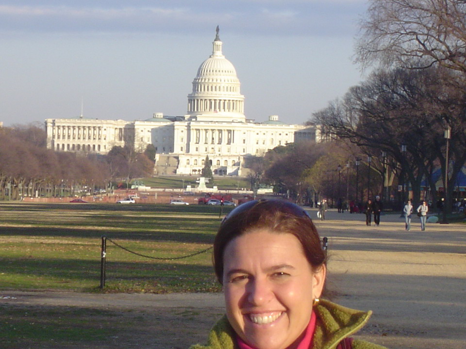Cristina on the National Mall