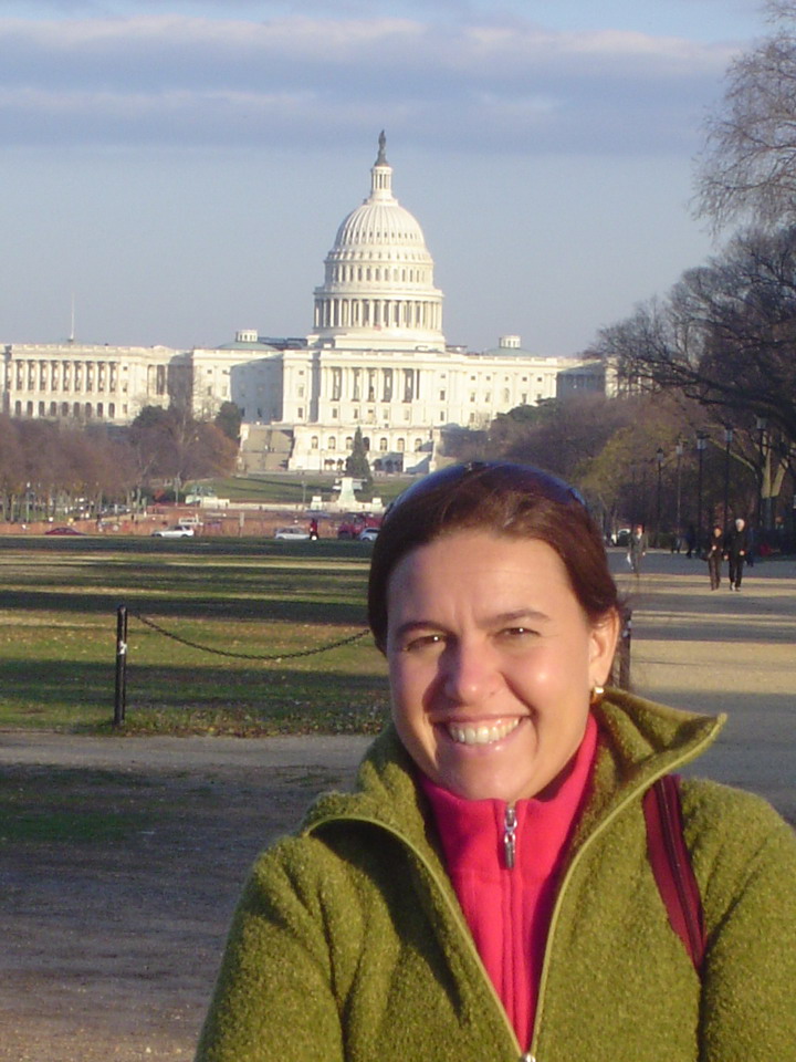 Cristina on the National Mall