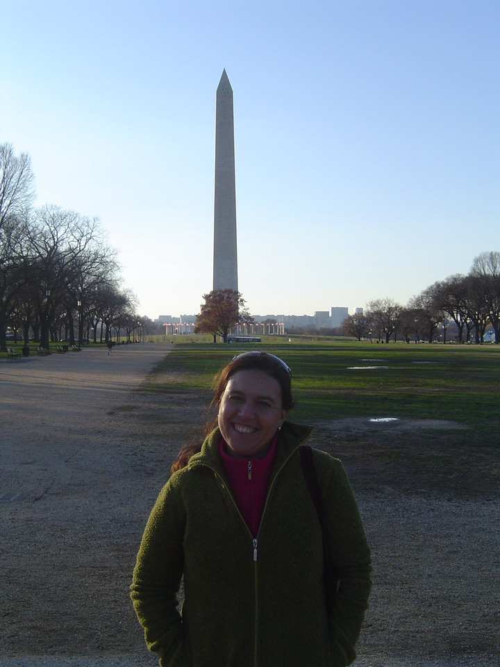 Cristina on the National Mall