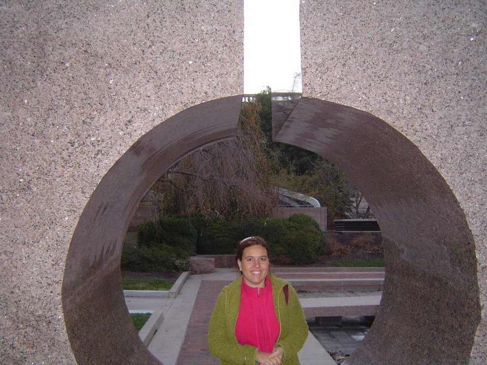 Cristina on the National Mall