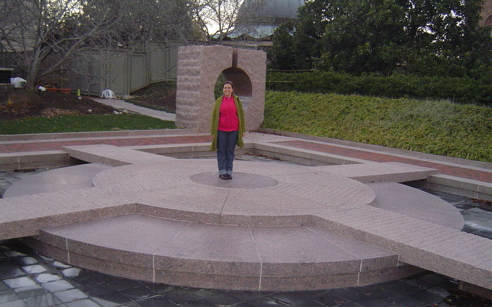 Cristina on the National Mall