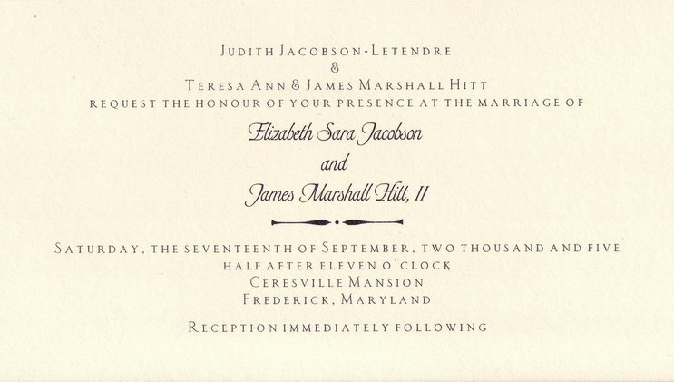 Elli & Jim's Wedding Sep 2005