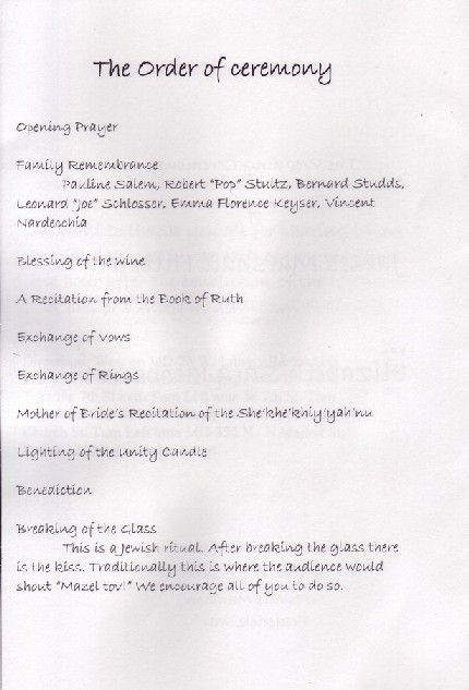 Elli & Jim's Wedding Sep 2005