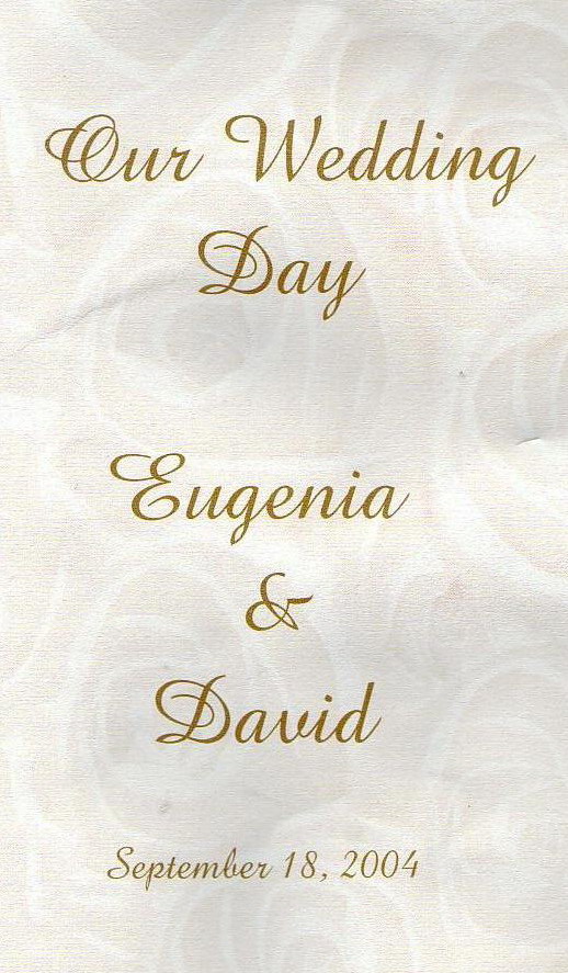 Eugenia & Dave's Wedding Sep 2004