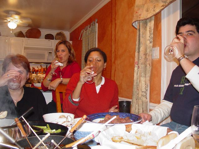 Fondue At Eugenia's March 2003