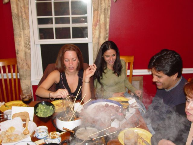 Fondue At Eugenia's March 2003