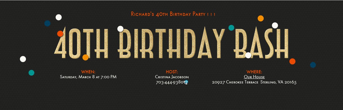 Richard's 40th Birthday Party